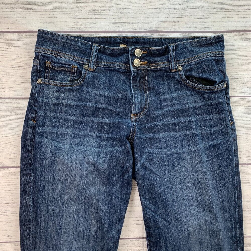 Kut from the Kloth Jean Capri 10 Mid Rise Cuffed 25" Inseam - Picture 3 of 12